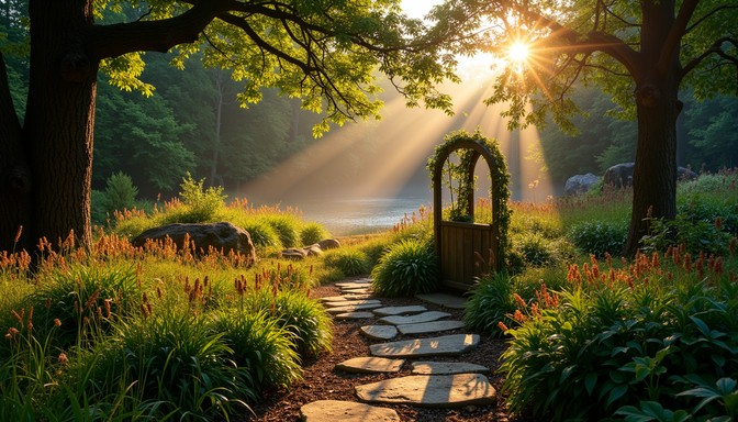 Free Enchanted Forest Gateway Image - Forest, Path, Garden | Download ...