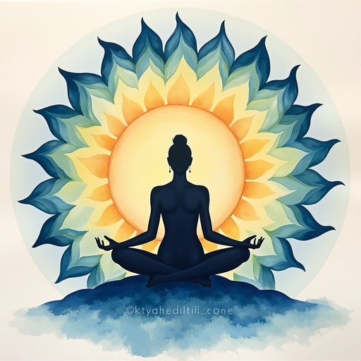Free Inner Light Meditation Image - Meditation, Watercolor, Silhouette ...