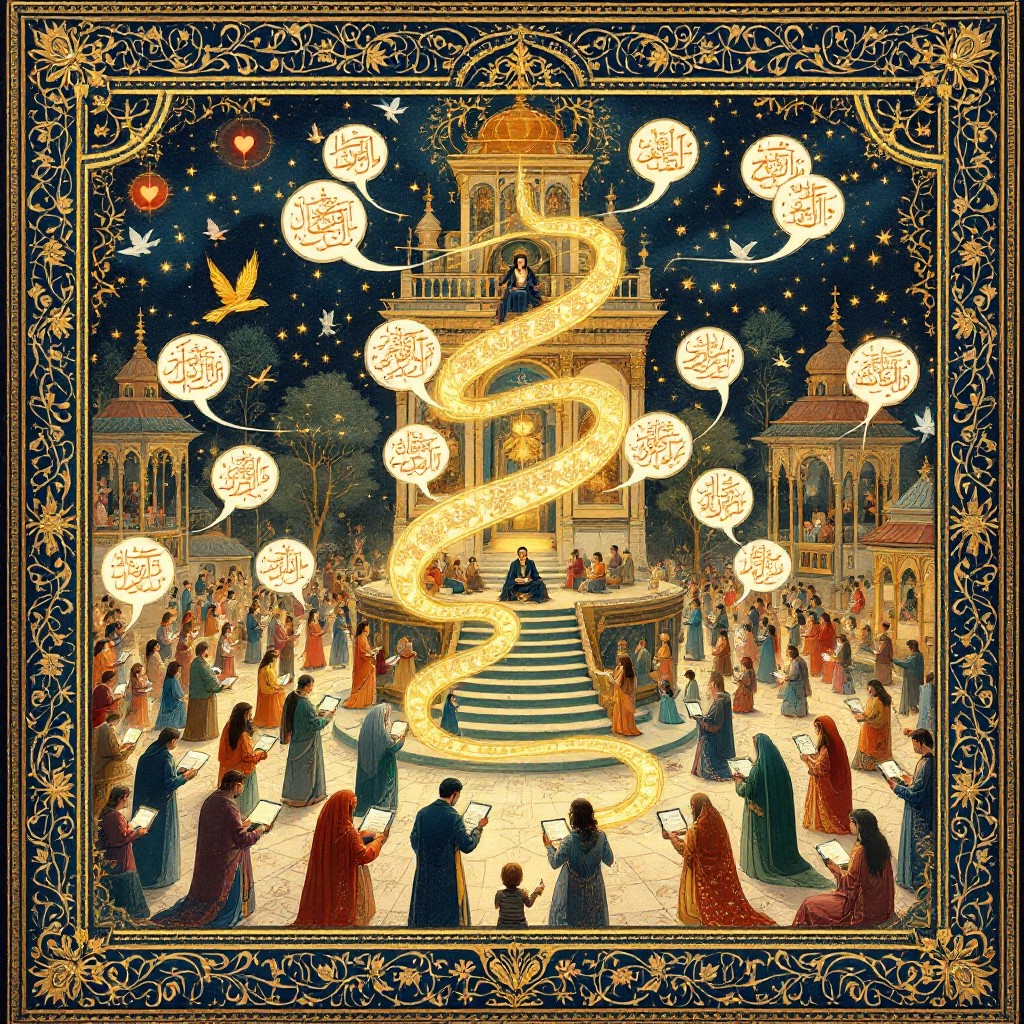 Free Digital Bazaar Connection Image - Illustration, Persian, Miniature ...