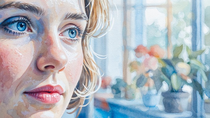 Free Dual-toned Introspection Image - Watercolor, Portrait ...