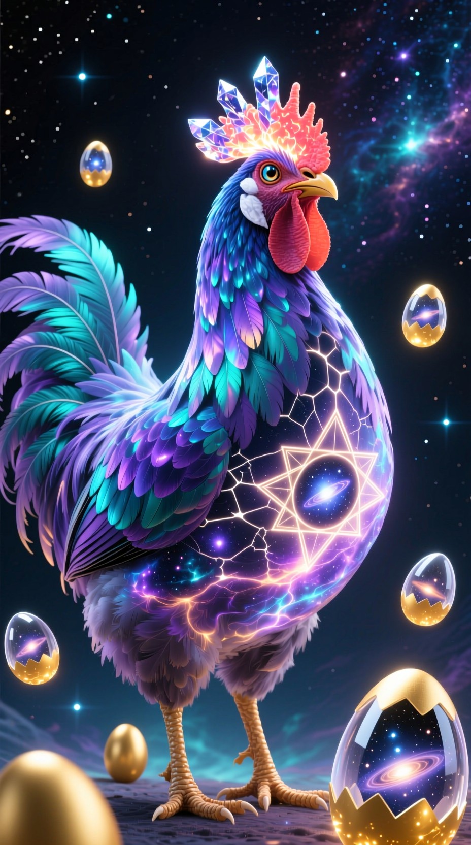 Promethean Chicken Free Cosmic Chicken Guardian Image - Cosmic, Chicken, Hen | Download at ...