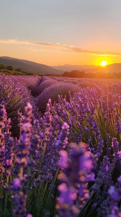 Free Lavender Sunset View Image - Sunset, Lavender, Nature | Download ...