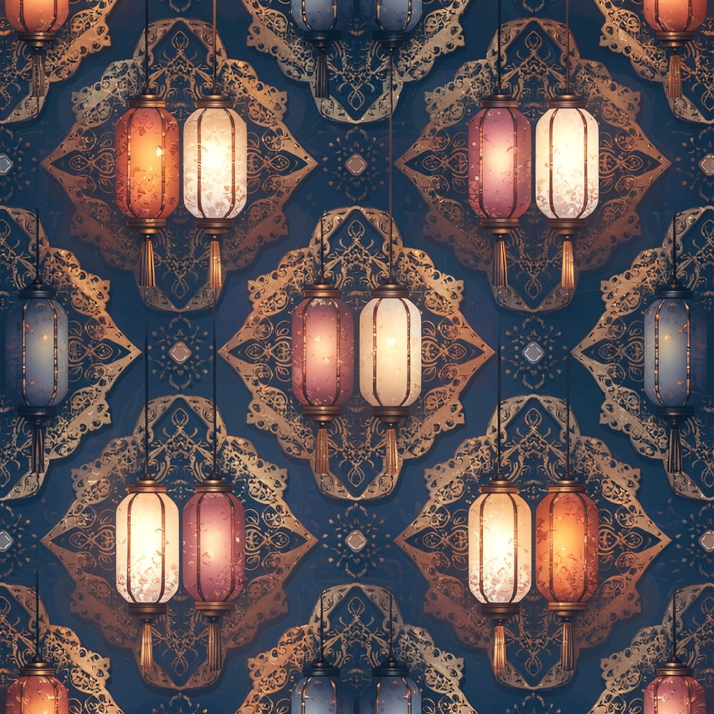 T Shape Lantern Pattern Free Glowing Lantern Pattern Image - Lanterns, Pattern, Seamless ...