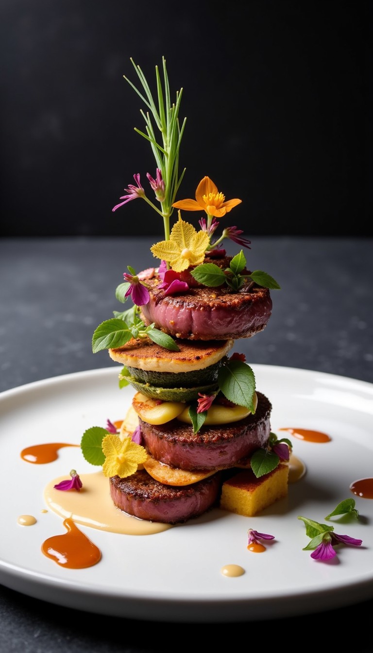 Free Towering Gourmet Stack Image - Gourmet, Stacked, Vertical ...