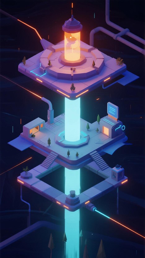 Free Digital Energy Tower Image - Futuristic, Digital, Settlement ...