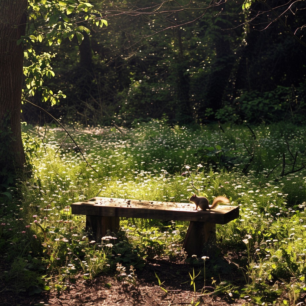 Free Serene Forest Bench Image - Forest, Bench, Sunlight | Download at ...