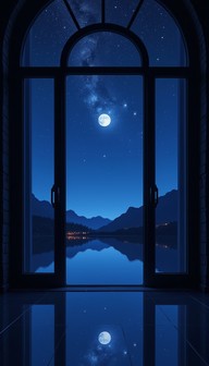 Moon Reflection Window Free Moonlit Window Reflection Image - Moon, Window, Reflection ...