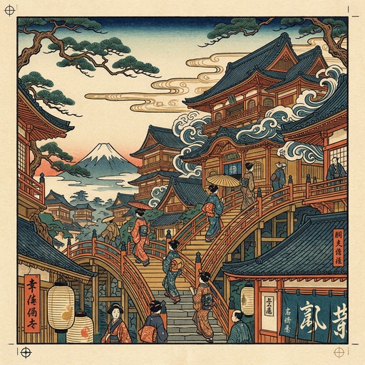 Free Ascending Edo Dreams Image - Ukiyo-e, Woodblock, Japanese ...
