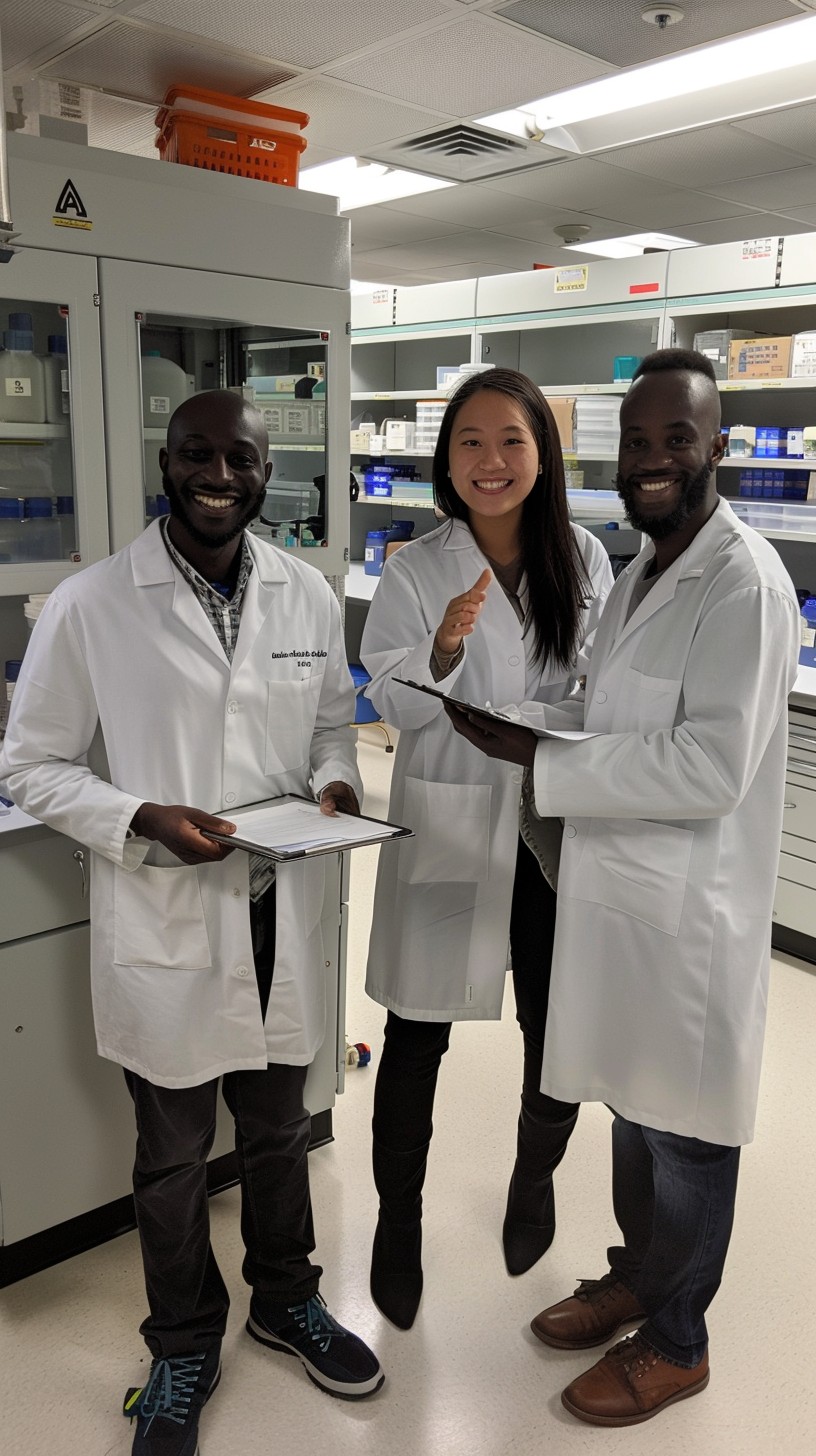 Solgar Lab Team Free Lab team smiling Image - Scientists, Laboratory, Smiling ...