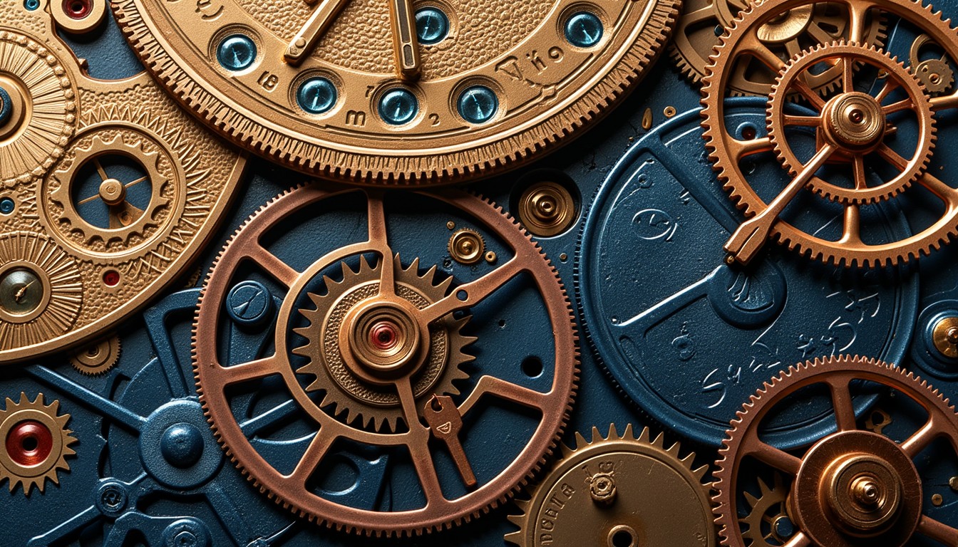 Free Mechanical Time Tapestry Image - Clockwork, Gears, Mechanical ...