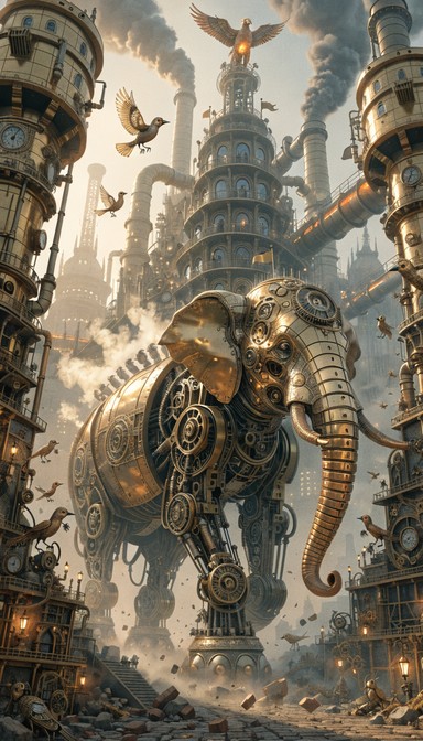 Free Steampunk Construction Beast Image - Steampunk, Mechanical ...