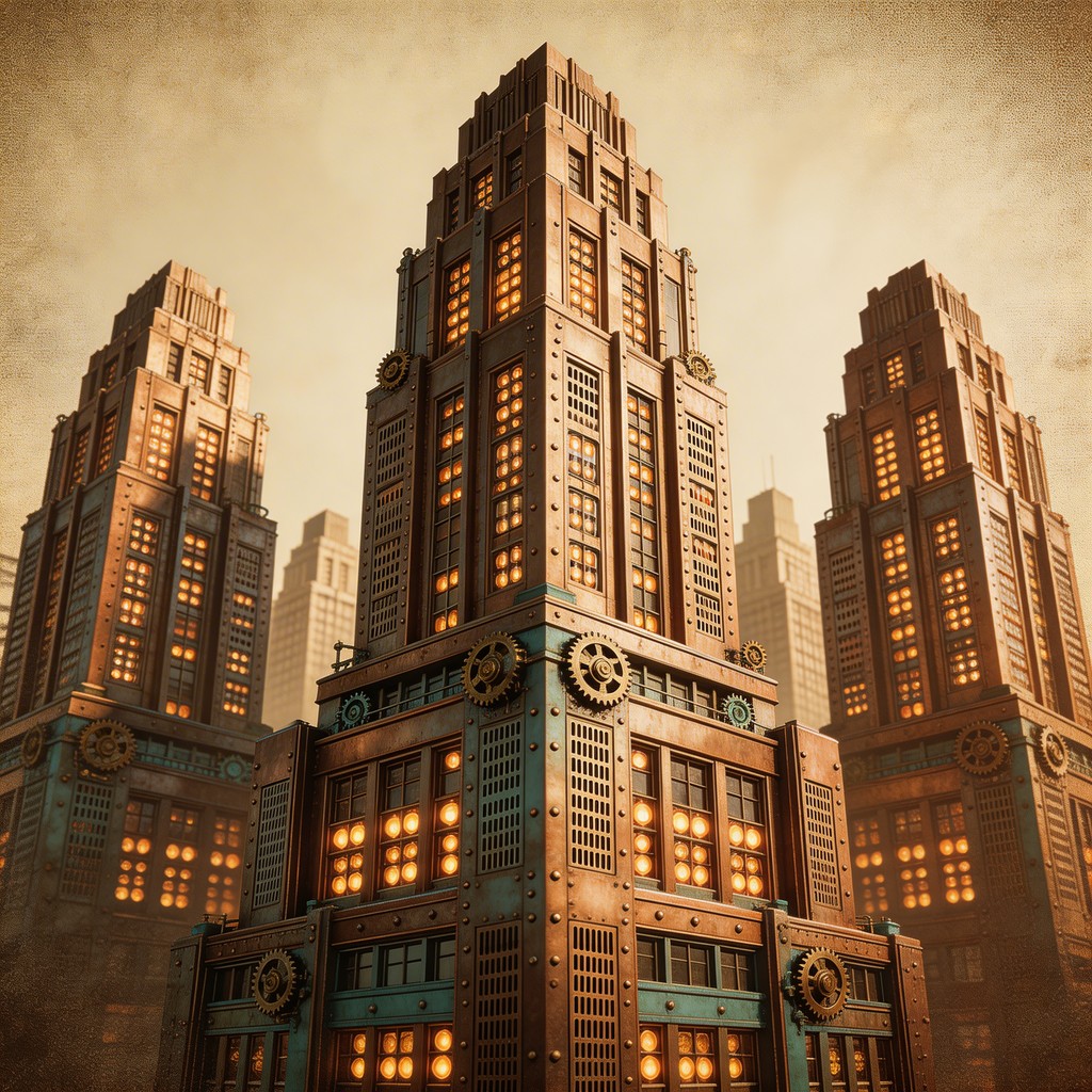 Metropolis Visual Free Retro Futuristic Metropolis Image - Retro-futuristic, Skyscrapers ...