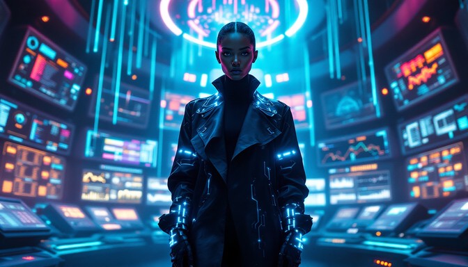 Free Luminous Tech Fashion Image - Futuristic, Cybernetic, Glowing ...