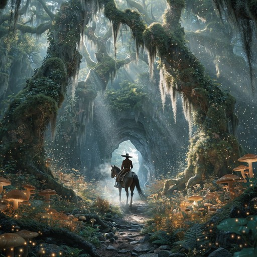 Free Enchanted Forest Rider Image - Vaquero, Cowboy, Horseback ...
