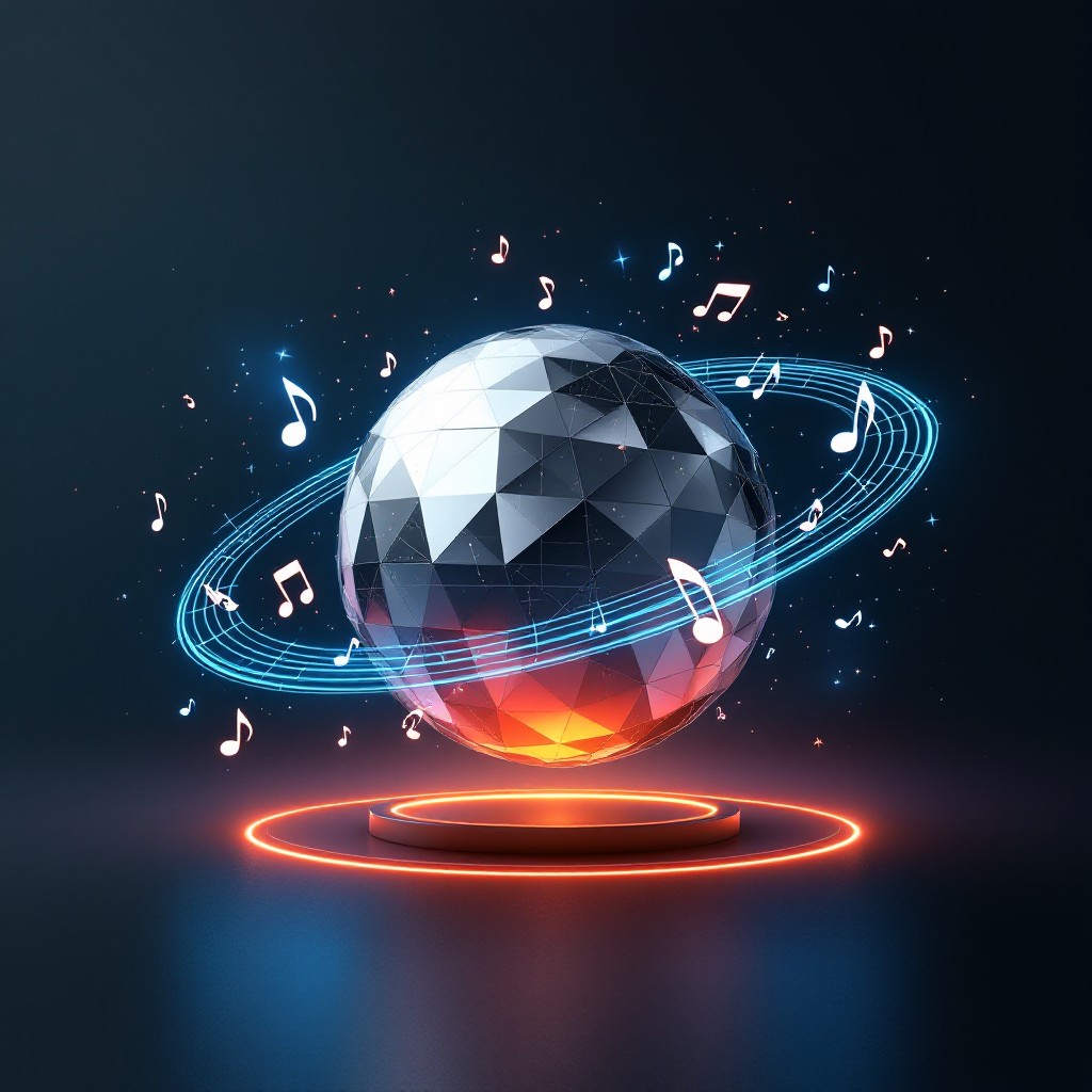 Free Floating Musical Sphere Image - Geometric, Musical, Floating ...