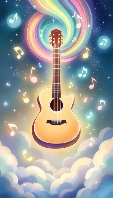 Free Magical Musical Guitar Image | Download at StockCake