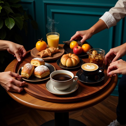 Free Indulgent Breakfast Spread Image - Coffee, Pastries, Breakfast ...