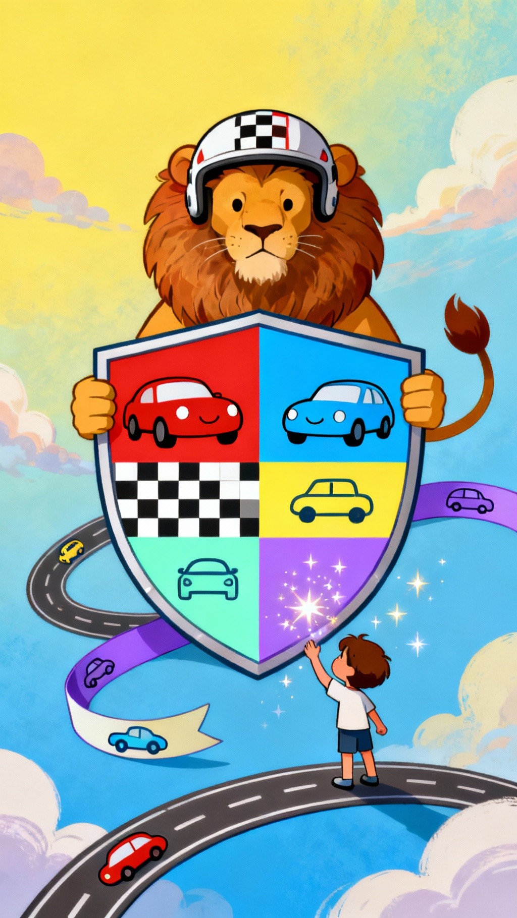 Lion Radel Free Lion Racing Dreams Image - Lion, Racing, Shield | Download at ...