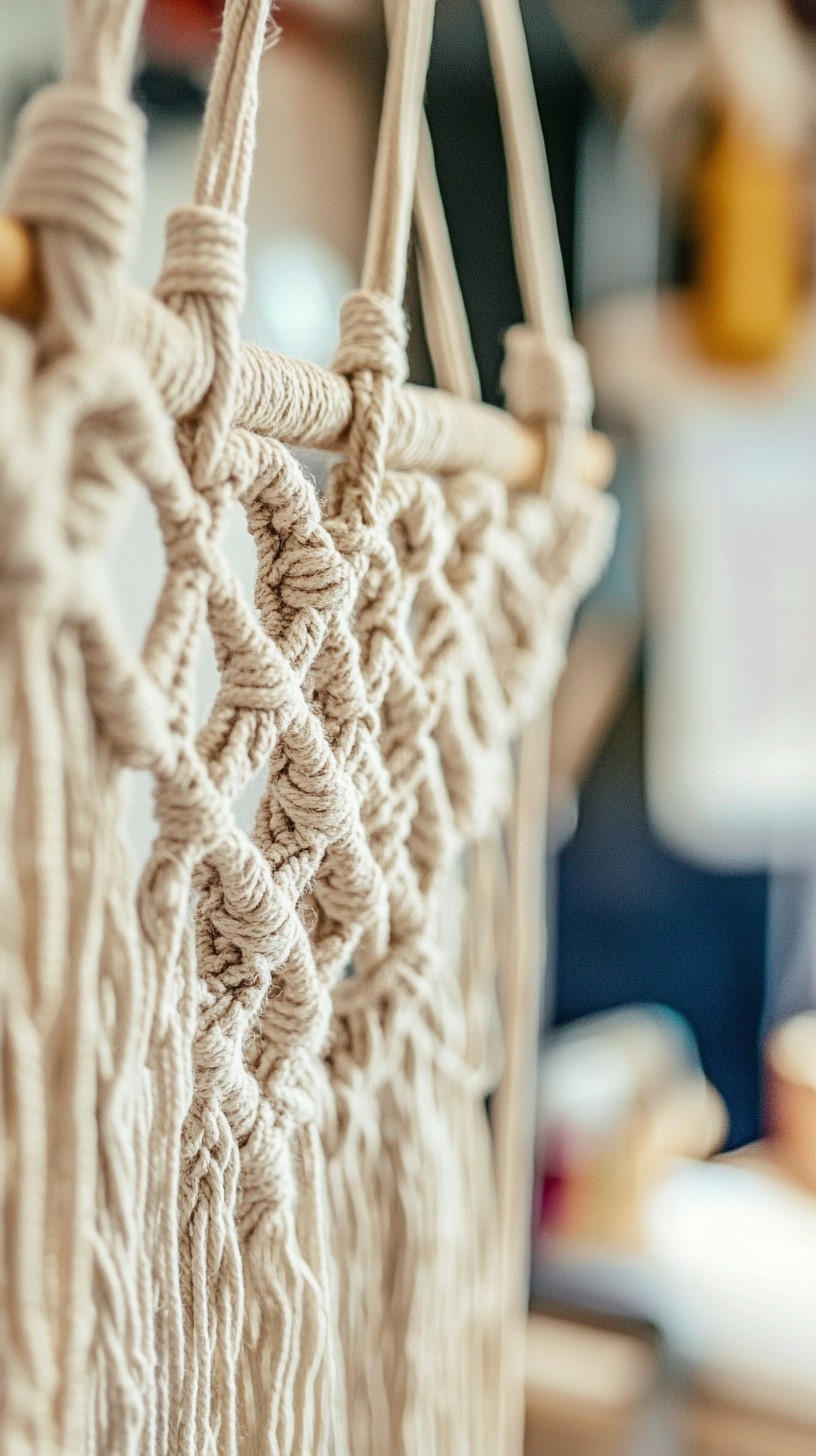 Macrame Downloadable Image Download Macrame hanging decor Image - Macrame, Knot, Texture | StockCake