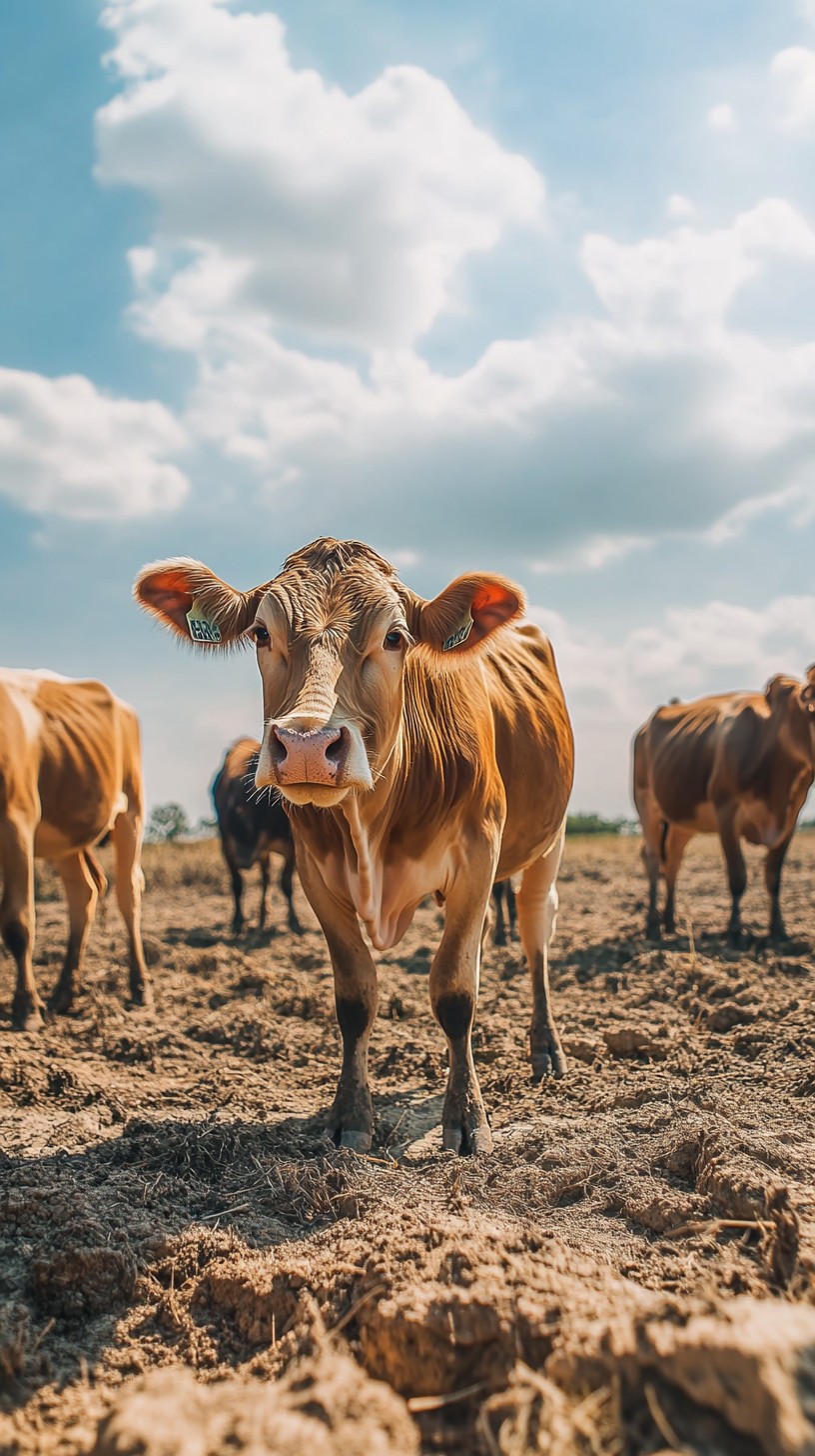 Free Curious cow posing Image - Cow, Cattle, Field | Download at StockCake