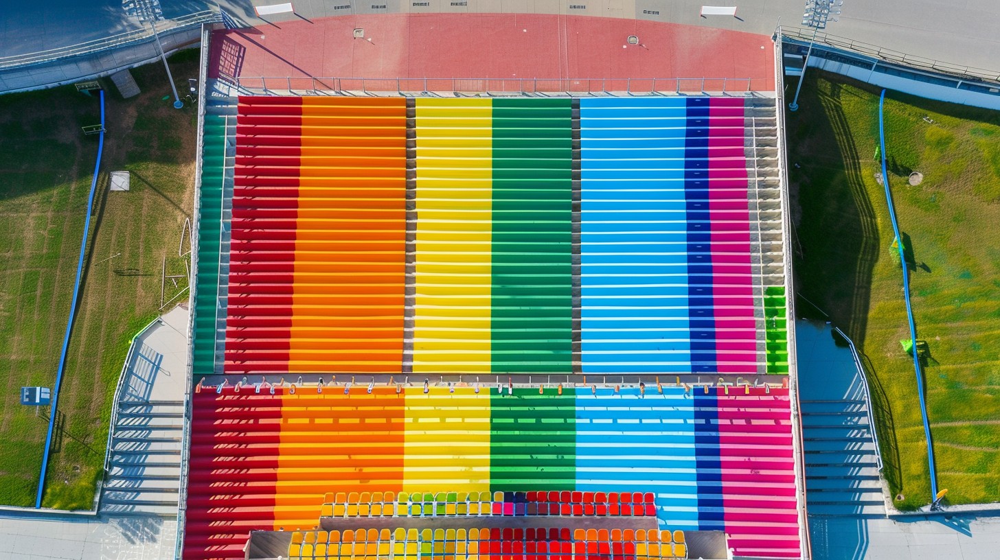 Free Colorful Stadium Seating Image - Stadium, Aerial, Colorful ...