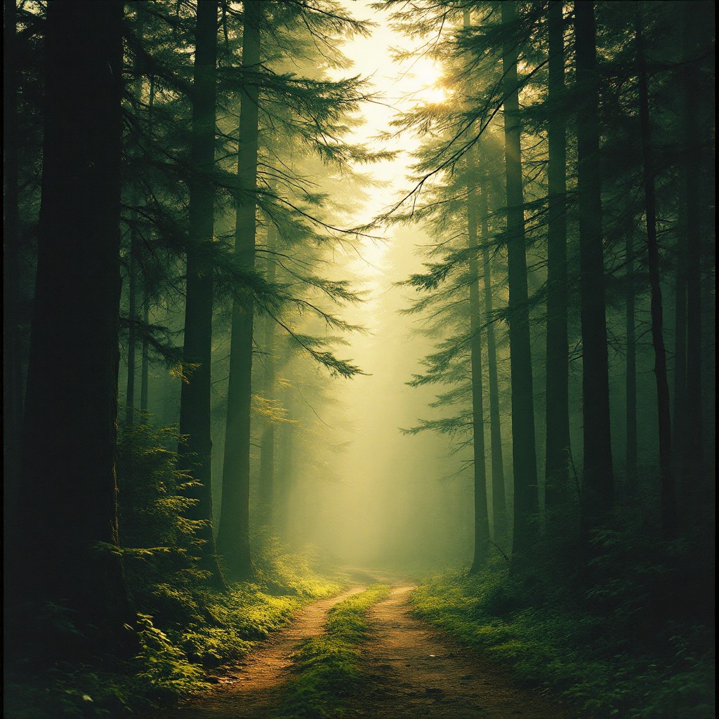 Free Misty Forest Path Image - Forest, Misty, Path | Download at StockCake