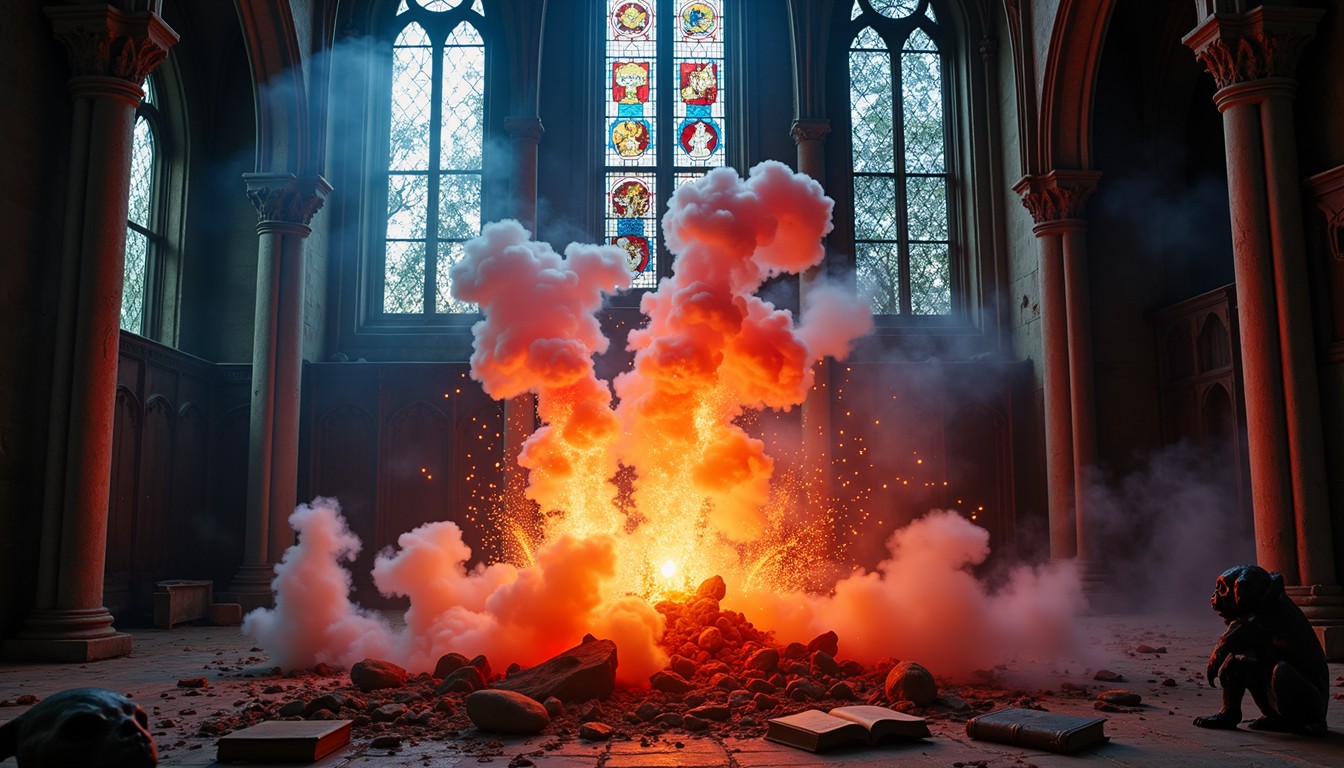 Free Sacred Fire Unleashed Photo - Explosion, Cathedral, Gothic ...