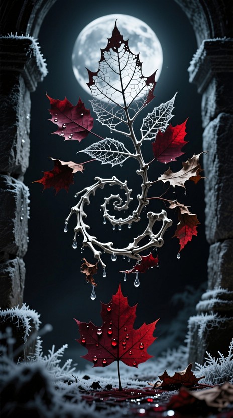 Decaying Moon Free Gothic Moonlit Decay Image - Gothic, Leaves, Moonlight | Download ...