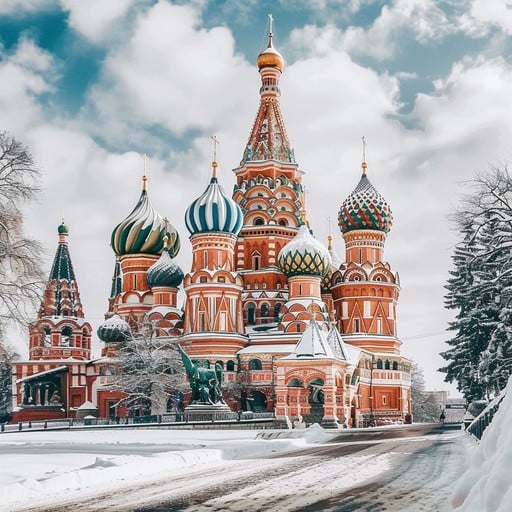 Free Winter Cathedral Scene Image - Moscow, Winter, Cathedral ...