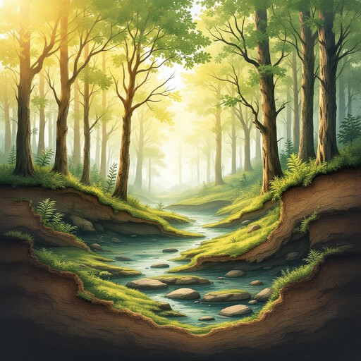 Free Tranquil Forest Layers Image - Forest, Sunlight, Trees | Download ...
