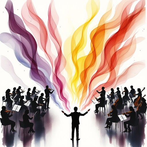 Conductor Visual Free Symphony in Color Image - Watercolor, Orchestra, Conductor ...