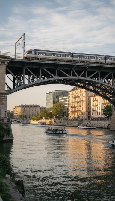 Free Train Over Water Image - Train, Bridge, River | Download at StockCake