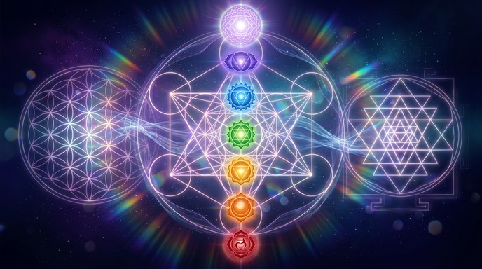 Free Cosmic Chakra Geometry Image - Chakra, Meditation, Spiritual ...