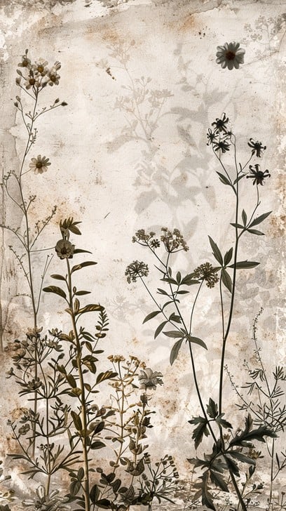 Free Vintage Floral Art Image - Botanical, Shadows, Art | Download at ...