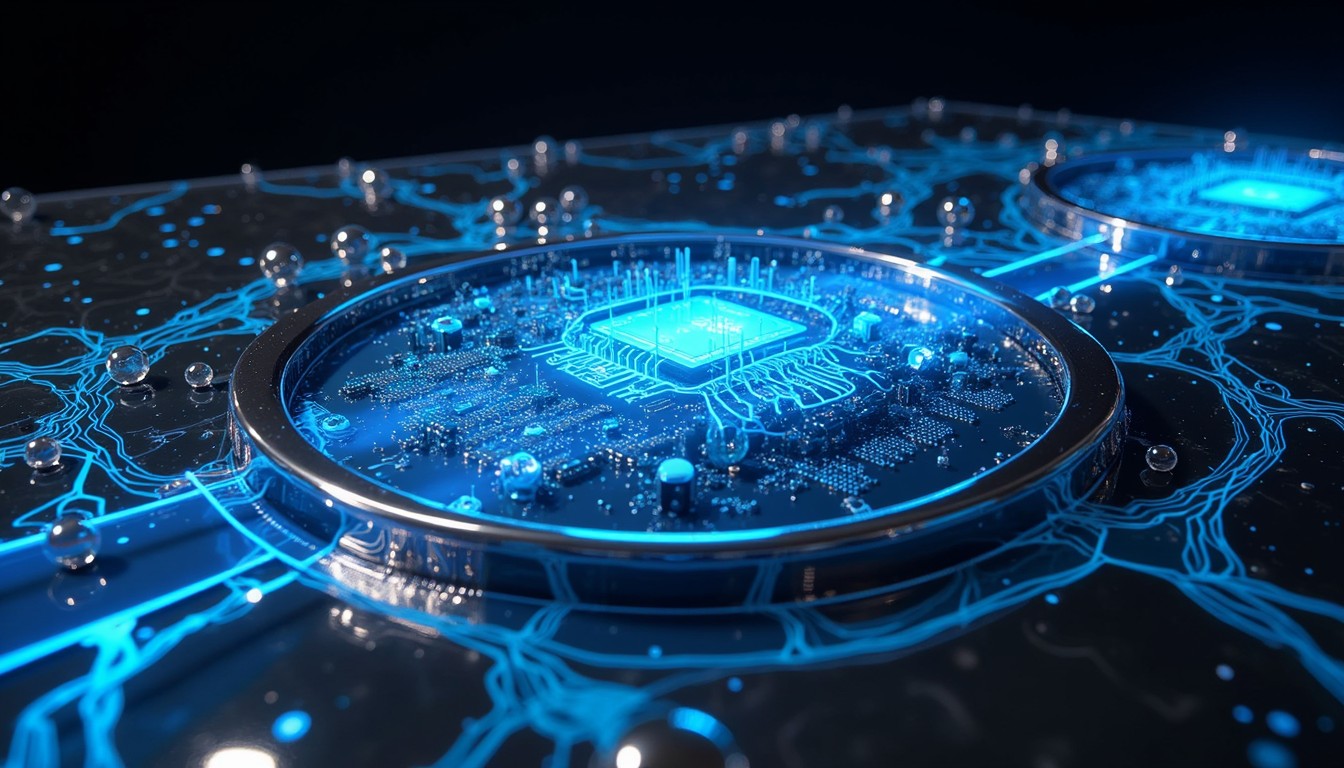 Free Flowing Tech Matrix Image - Technology, Futuristic, Computing ...
