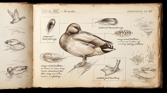 Duck Study Free Mallard Duck Study Image - Mallard, Duck, Sketch | Download at ...