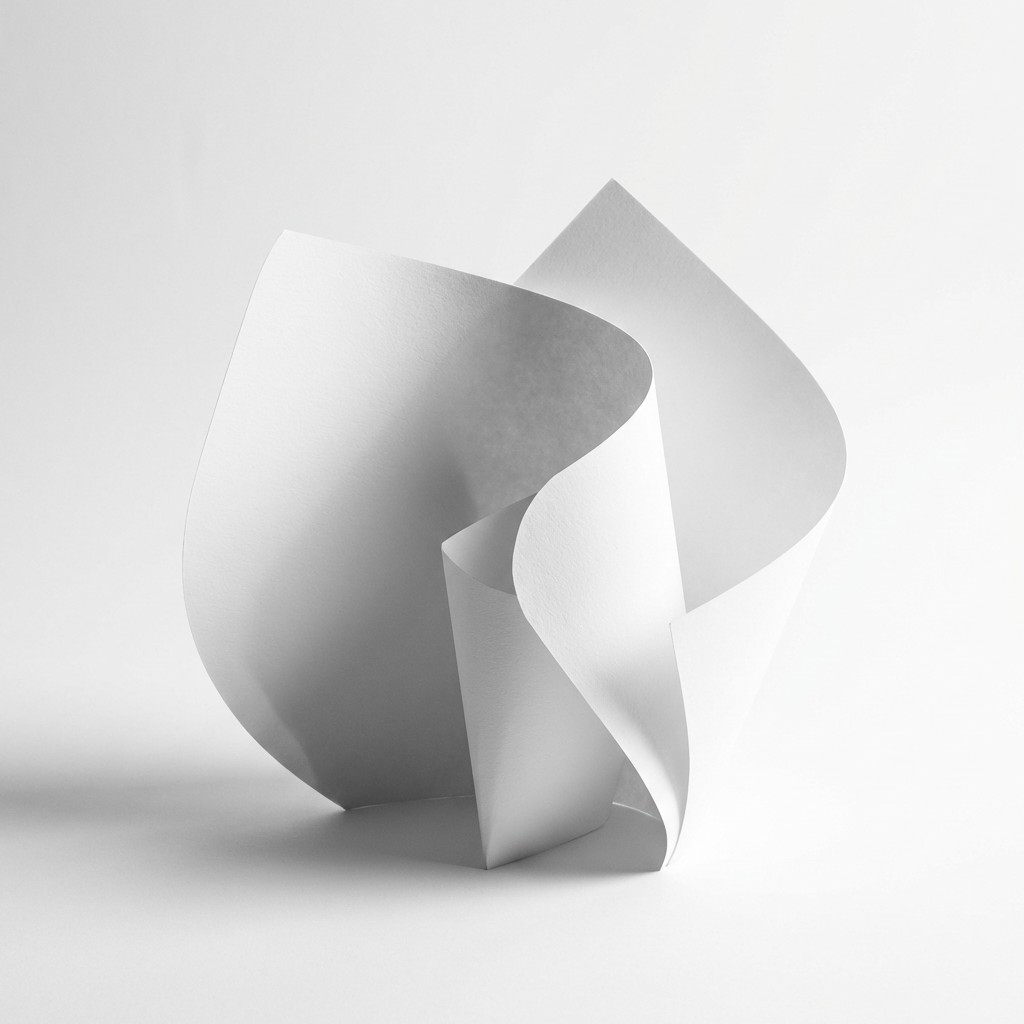 Free Curved Paper Sculpture Image - Abstract, Sculpture, Paper ...