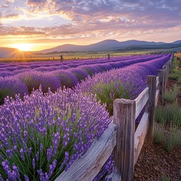 Free Lavender Sunset Charm Image - Lavender, Sunset, Field | Download ...
