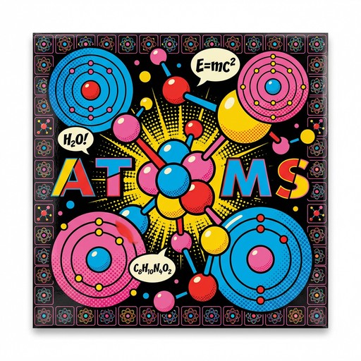 Free Atomic Pop Art Image - Atoms, Molecules, Popart | Download at ...