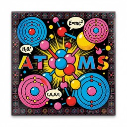 Free Atomic Pop Art Image - Atoms, Molecules, Popart | Download at ...