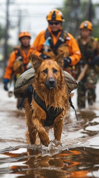 Free Rescue Dog Working Image - Rescue, Dog, Flood | Download at StockCake