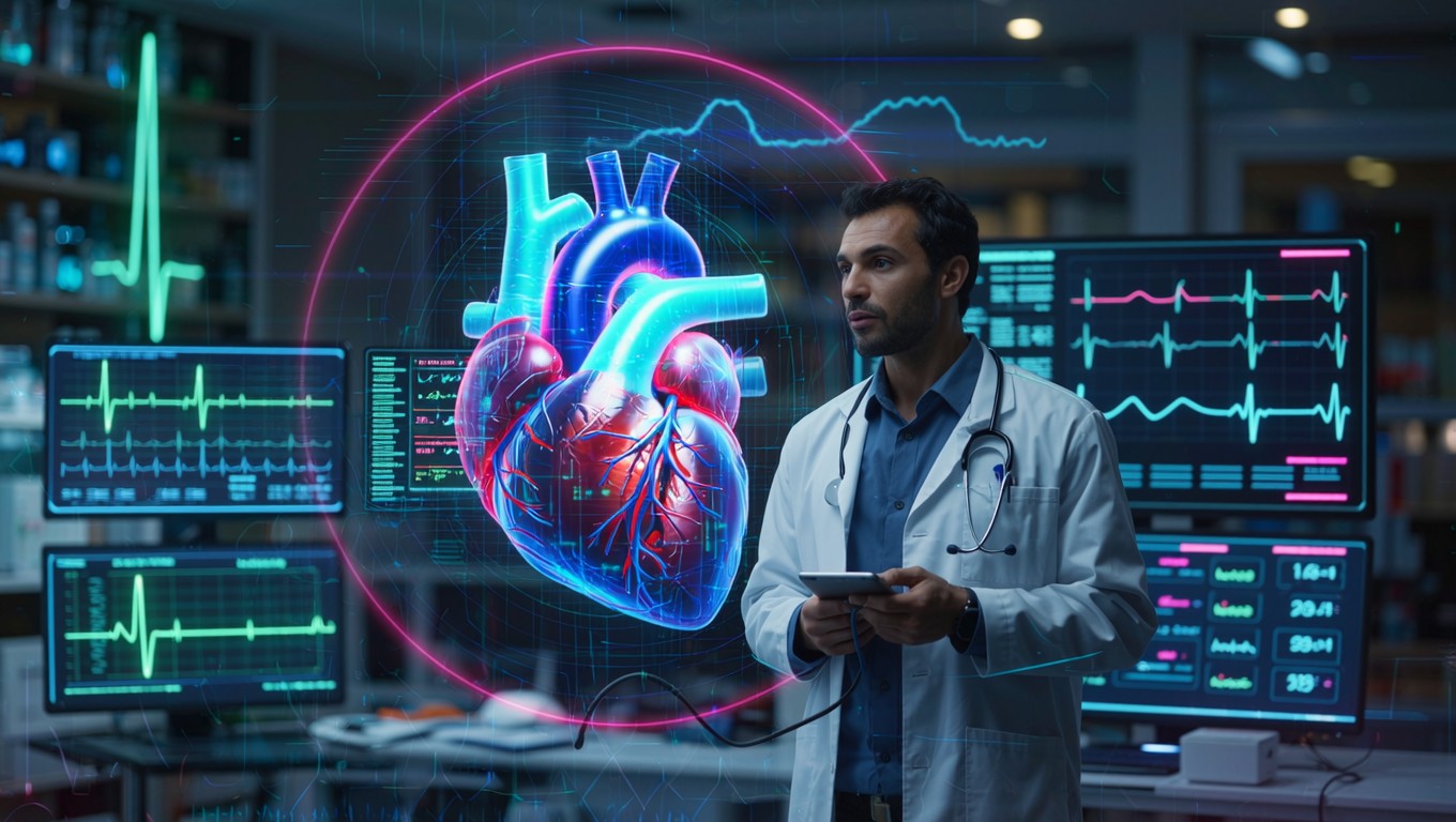 Technology Haert Free Futuristic Heart Technology Image - Cardiologist, Holographic ...