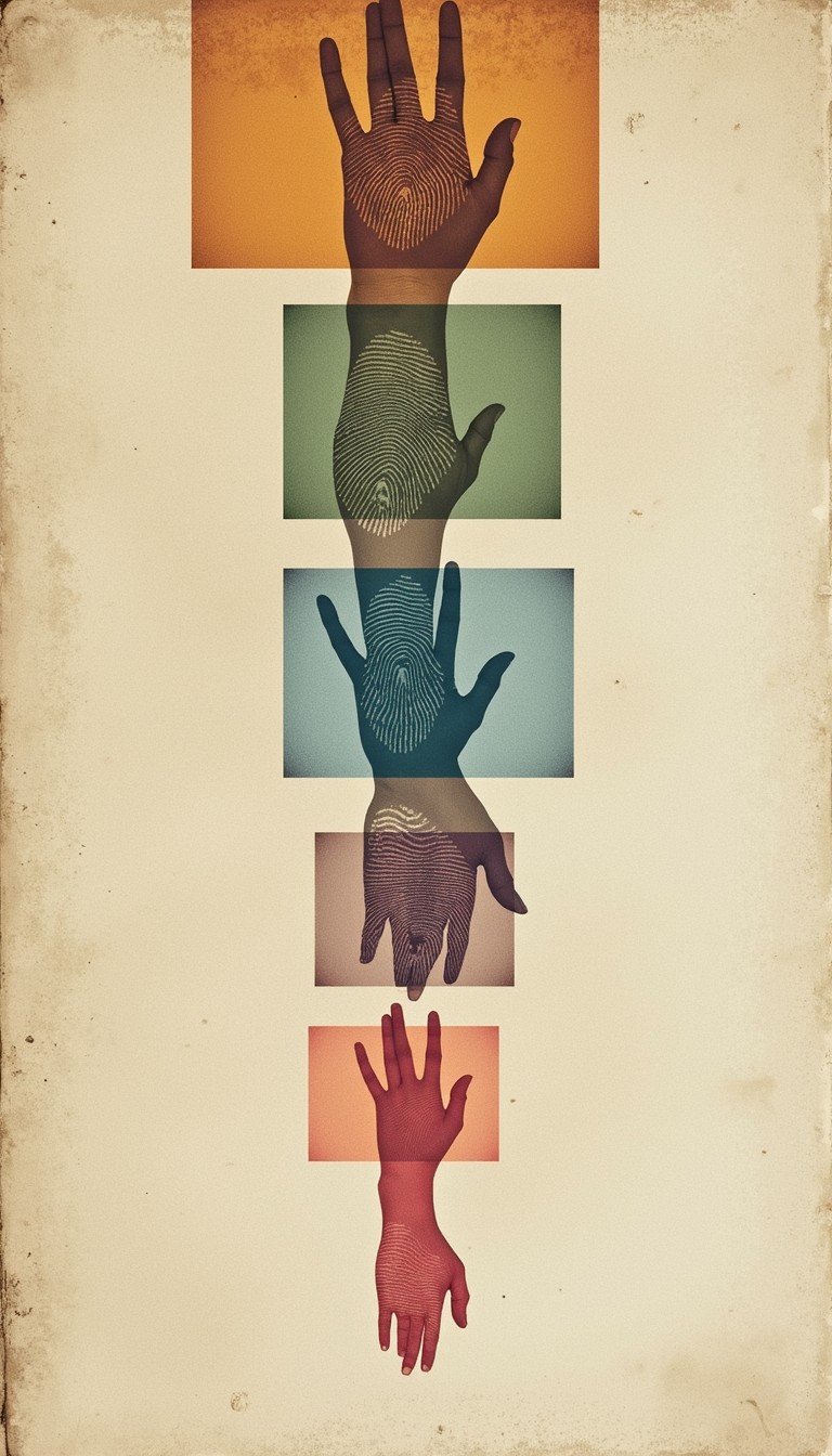 Free Colorful Hand Cascade Image - Hands, Silhouettes, Vintage ...