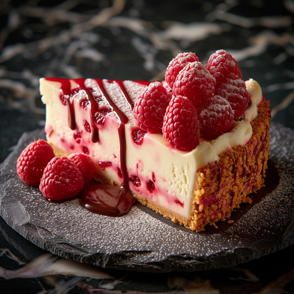 Plated Style Raspberry Cheesecake Free Raspberry Cheesecake Slice Image - Raspberry, Cheesecake, Dessert ...