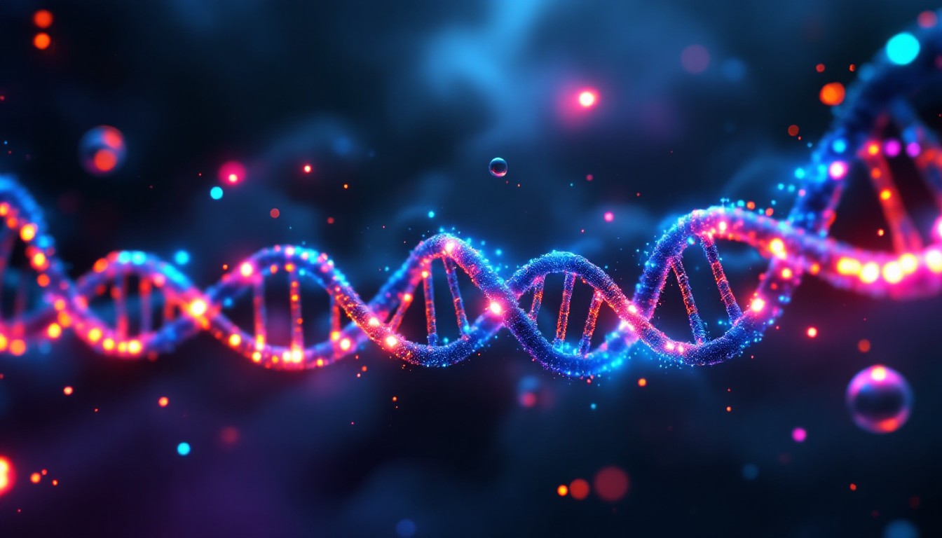 Free Glowing DNA Evolution Image - Dna, Neon, Genetic | Download at ...