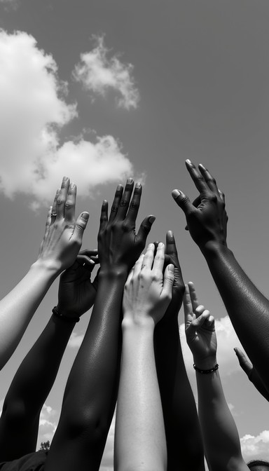 Team Rise Hand Shadow Free Together We Rise Image - Unity, Hands, Silhouette | Download at ...