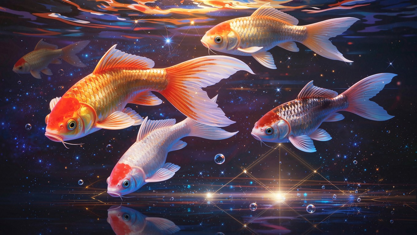 Cosmic Redfish Free Cosmic Koi Dreams Image - Koi, Fish, Cosmic | Download at StockCake