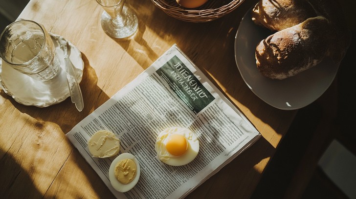 Free Morning breakfast table Image - Breakfast, Morning, Newspaper ...