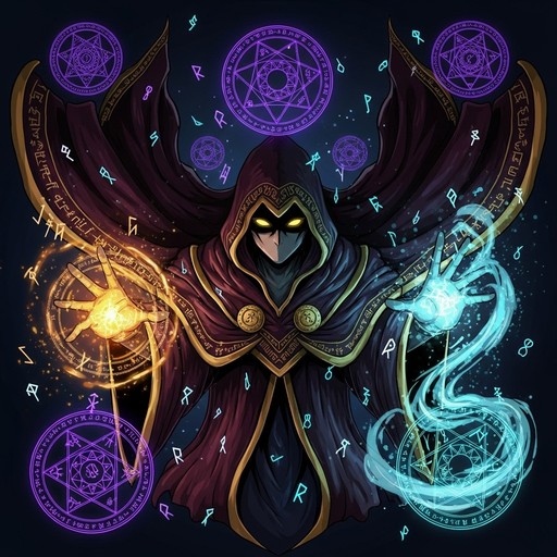 Wizard Runes Anime Free Mystical Magic Wielder Photo - Sorcerer, Wizard, Magic | Download ...