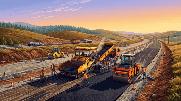 Working Construction Route Free Roads Under Construction Image - Construction, Roadwork, Bulldozer ...
